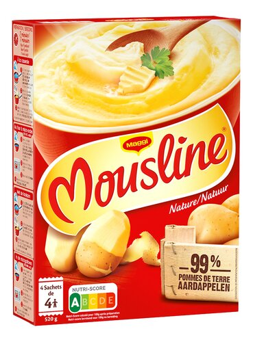 MOUSLINE puree natuur 4x130g