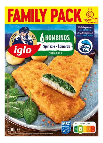 IGLO Kombinos spinazie MSC 600g