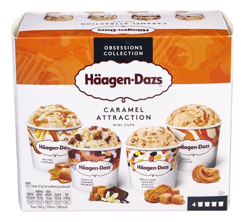 HÄAGEN-DAZS Caramel Attraction 4x95ml