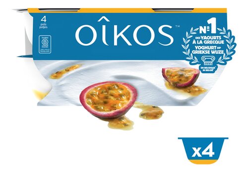 OIKOS v.yogh.passievrucht 4x115g