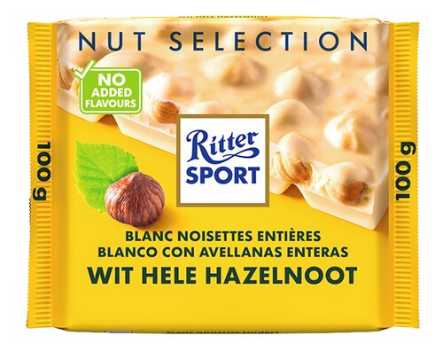 RITTER SPORT Nut sel. wit hazeln. 100g