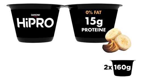 HIPRO yogh. banan.peanutb. 2x160g
