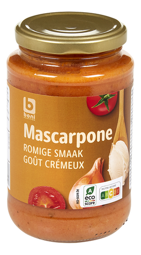 BONI pastasaus tomaat mascarpone 410g