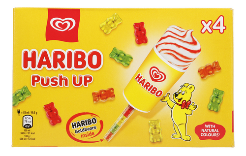 OLA Ijs Haribo Push Up 4x85ml