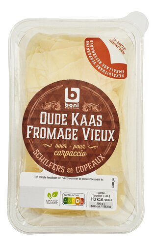 BONI oude kaas schilfers 175g