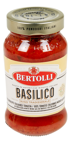 BERTOLLI pastasaus basilicum tomaat 400g