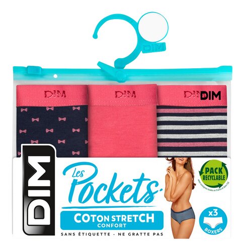 DIM Pocket Boxer Pretty Rose 40/42 3st