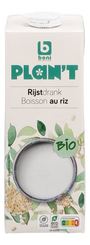 BONI PLAN'T rijstdrank natuur Bio 1L