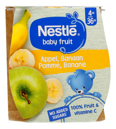 NESTLÉ BABY appel-banaan 4m 2x130g