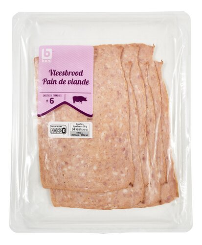 BONI vleesbrood sneetjes 150g