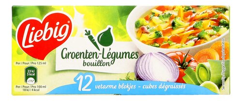 LIEBIG bouillon groenten vetarm 12st