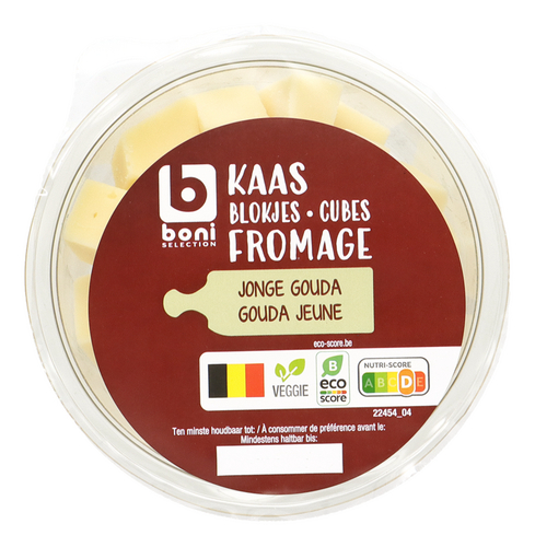 BONI gouda kubus Belgisch 175g