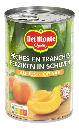 DEL MONTE perzik schijven op sap 415g