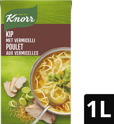 KNORR soep sm.v.toen kip vermi. brik 1L