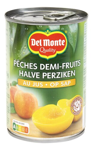 DEL MONTE halve perzik sap blik 415g