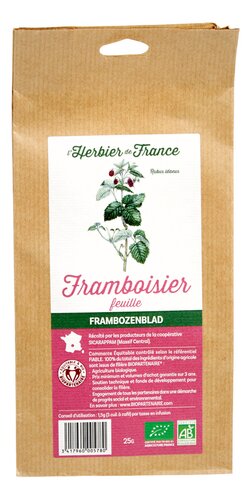 L'Herbier de France Infusion Framboisier feuille 25g