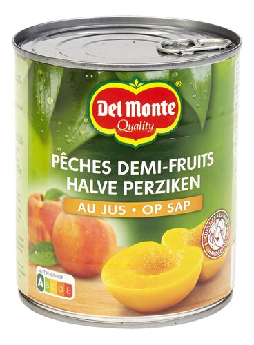 DEL MONTE demi-pêche au jus 825g 31/12/2026