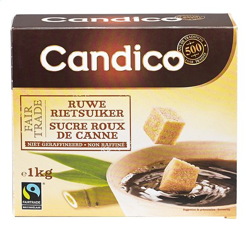CANDICO ruwe rietsuikerklontjes FT 1kg