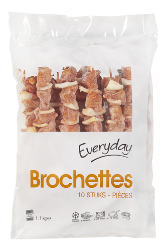 EVERYDAY brochette varkenvlees 10x110g