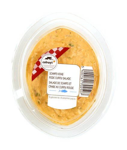 COLRUYT Krab-Scampi Rode Curry Sal. 160g