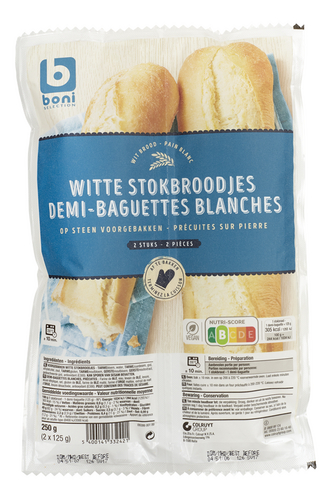 BONI witte stokbroodjes 250g