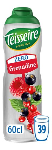 TEISSEIRE Zero siroop grenadine 60cl