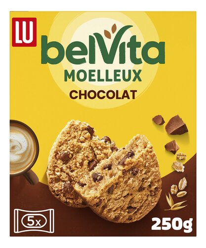 LU BELVITA Soft Baked choc.stukjes 5x50g