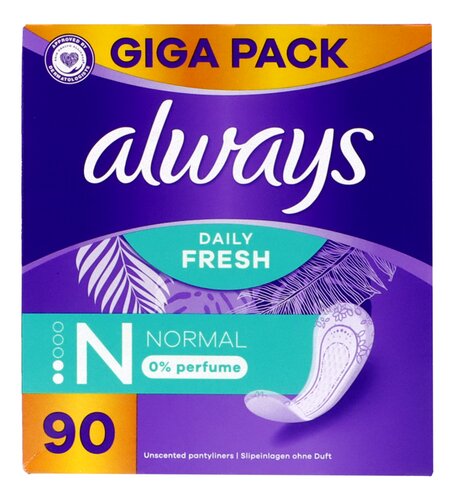 ALWAYS inlegkruis normal 0% parfum 90st