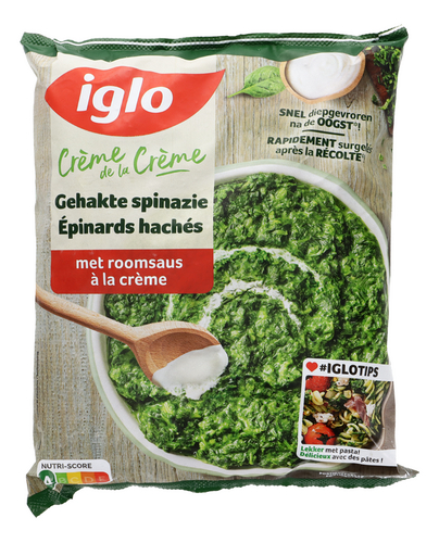 Iglo - Gehakte Spinazie Roomsaus