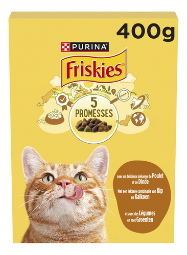 FRISKIES kattenvoer kip & groenten 400g