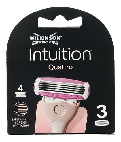 INTUITION scheermesjes Quattro 3st