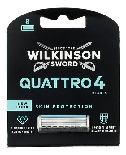WILKINSON SWORD sch.mesjes Quattro 4 8st