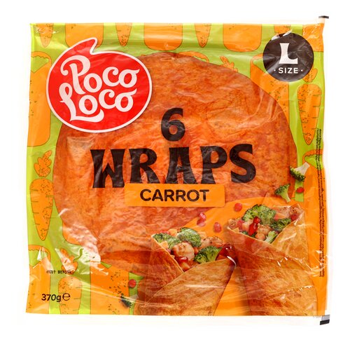 POCO LOCO veggie wrap wortelen 25cm 370g