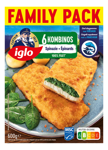 IGLO Kombinos spinazie MSC 600g