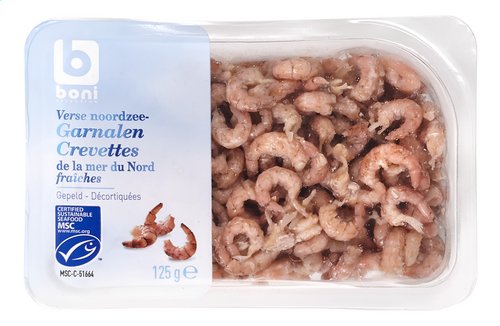 Boni Crevettes Mer Nord Frai Msc 125g Colruyt Collect Go
