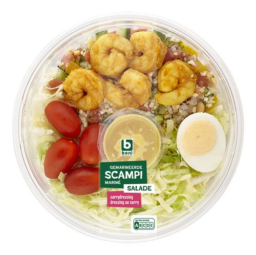 BONI Salade gemarineerde Scampi 300g