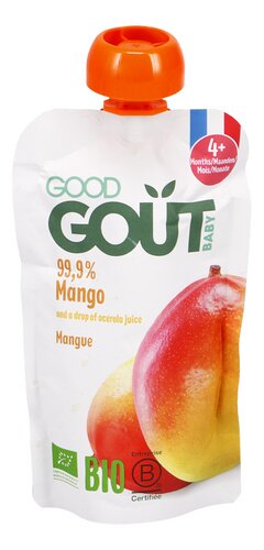 GOOD GOUT knijpfruit mango bio +4m 120g