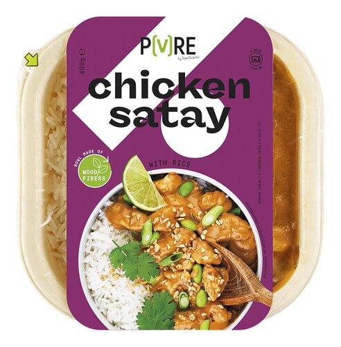 PURE kip satay met rijst 400g