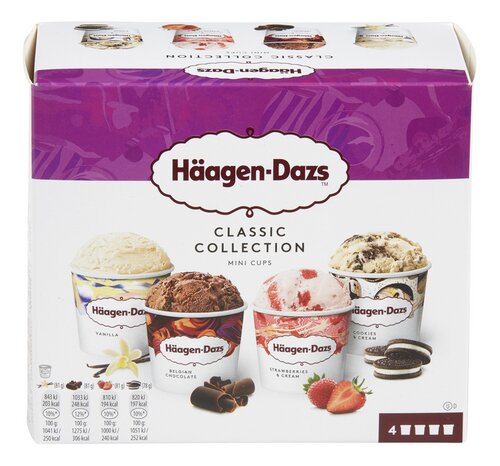 HÄAGEN-DAZS Classic Collection 4x95ml