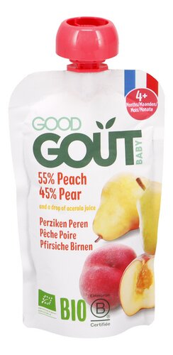 GOOD GOUT peer perzik 4M Bio 120g