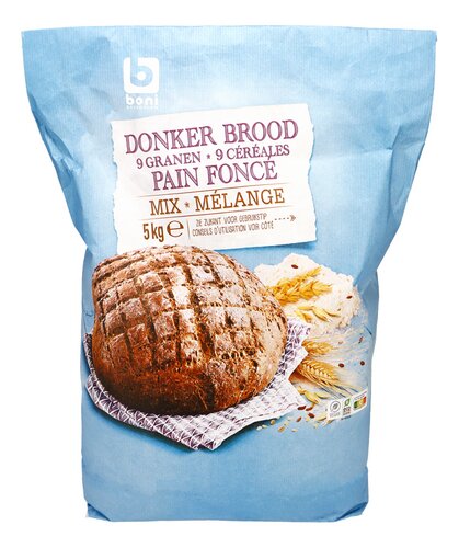 BONI mix voor Bruin meergranenbrood 5kg