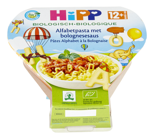 Hipp Nourriture Bebes Pates Alphabet Bolognaise 230g Bio Planet