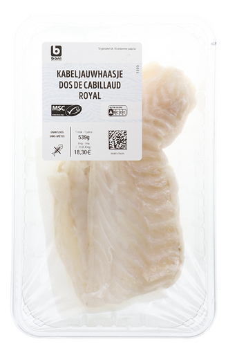 BONI kabeljauw royal graatloos MSC ±600g
