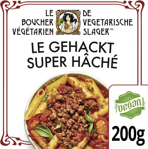 DE VEGETARISCHE SLAGER Super hâché 200g
