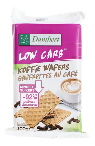 DAMHERT Koffiewafers Low Carb MS 100g
